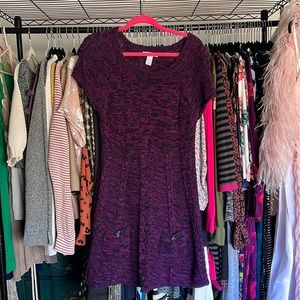 Purple Sweater Dress